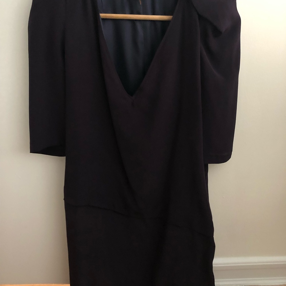 Maje Silk Plum Dress